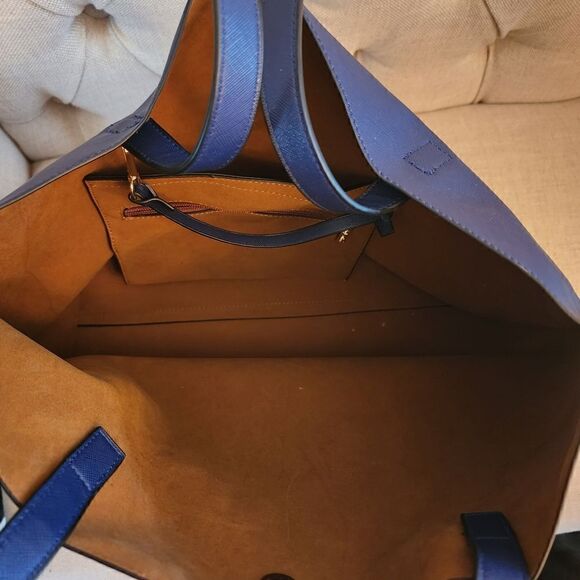 Simply Southern Large Blue Tote Shoulder Bag - Picture 3 of 3